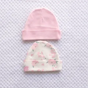 2 Pack Hats Pink  0-3m only