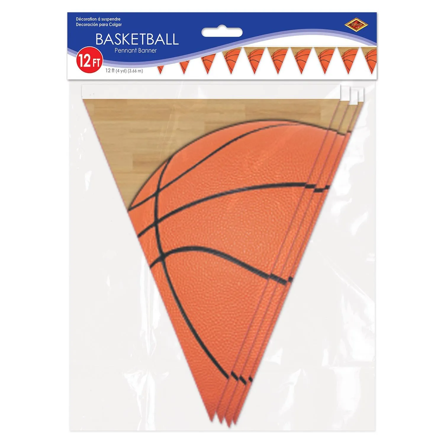 Basketball Party Pennant Banner