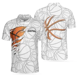 Basketball Player Polo Shirt, White Basketball Polo Shirt Design, Best Basketball Shirt For Basketball Players
