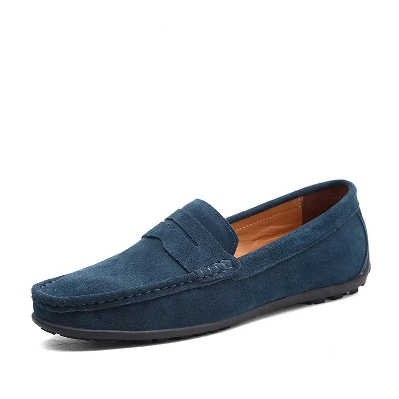 Big Size 38~49 Men Loafers Real Leather Shoes Fashion Men Boat Shoes Brand Men Casual Leather Shoes Male Flat Shoes v2