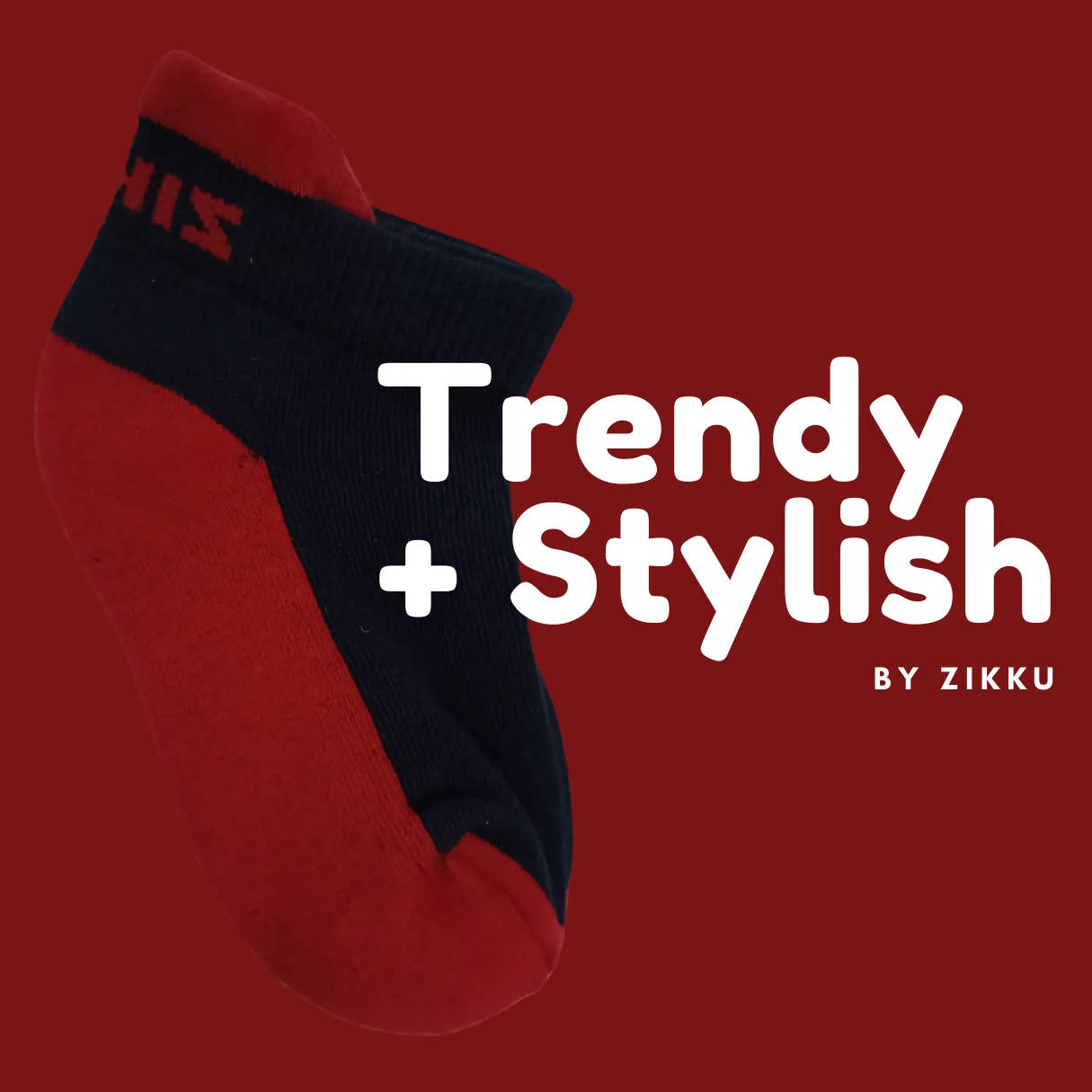 Dual Colour Thick Ankle-length Socks Combo For Kids (6-9 Years, 3 Pairs)