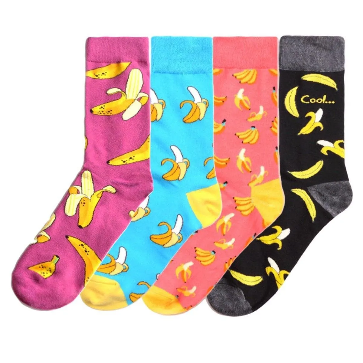 Fruit Socks Bananas | Pink