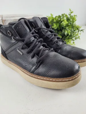 GEOX BLACK SHOES SIZE 6 MENS PRE-LOVED