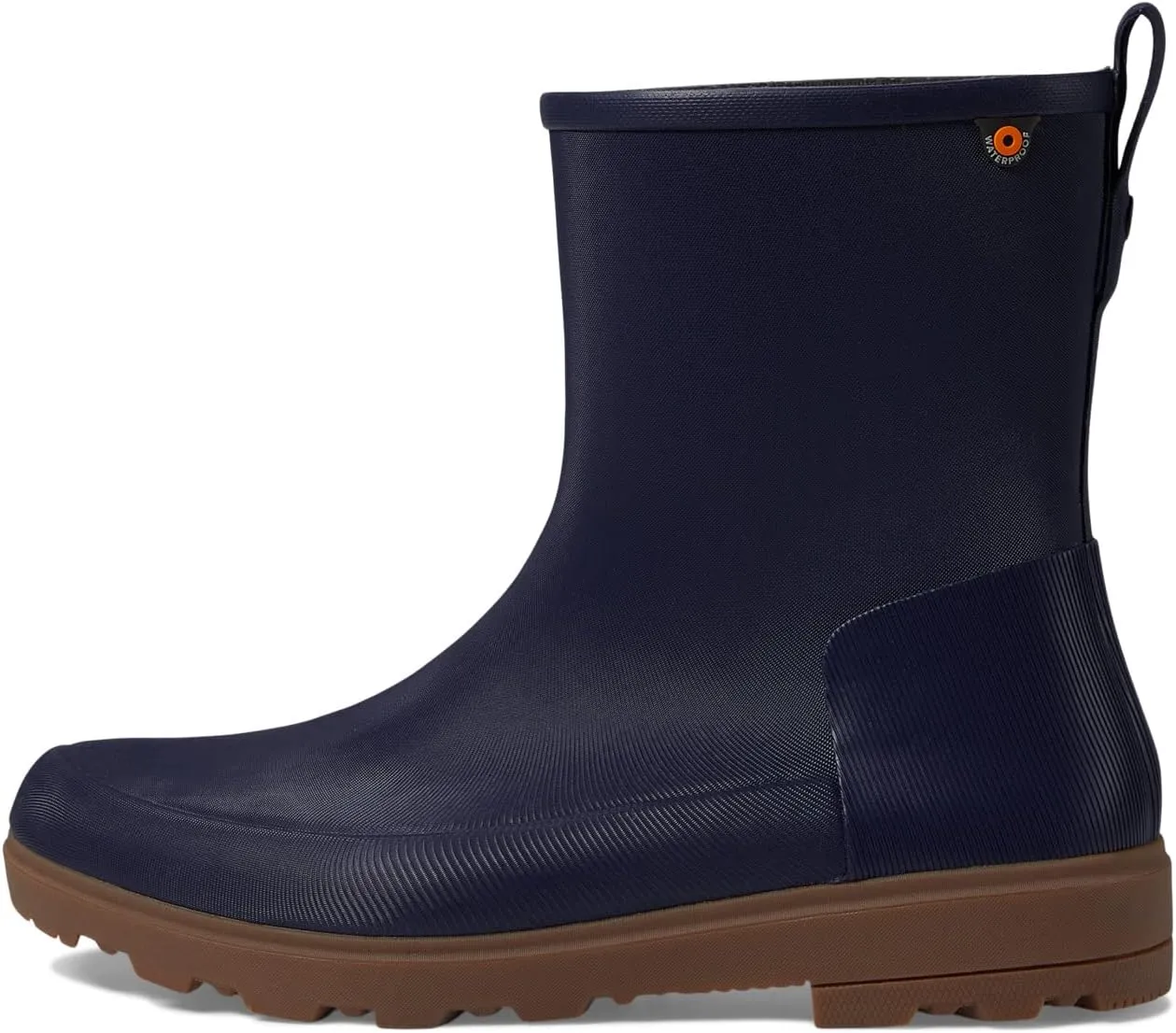 Holly Jr Mid Bogs Rubber Boots, Navy