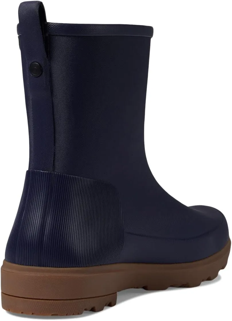 Holly Jr Mid Bogs Rubber Boots, Navy