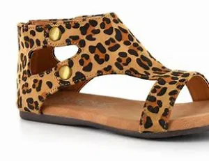 Jayde Leopard Sandal | Corkys for Kids