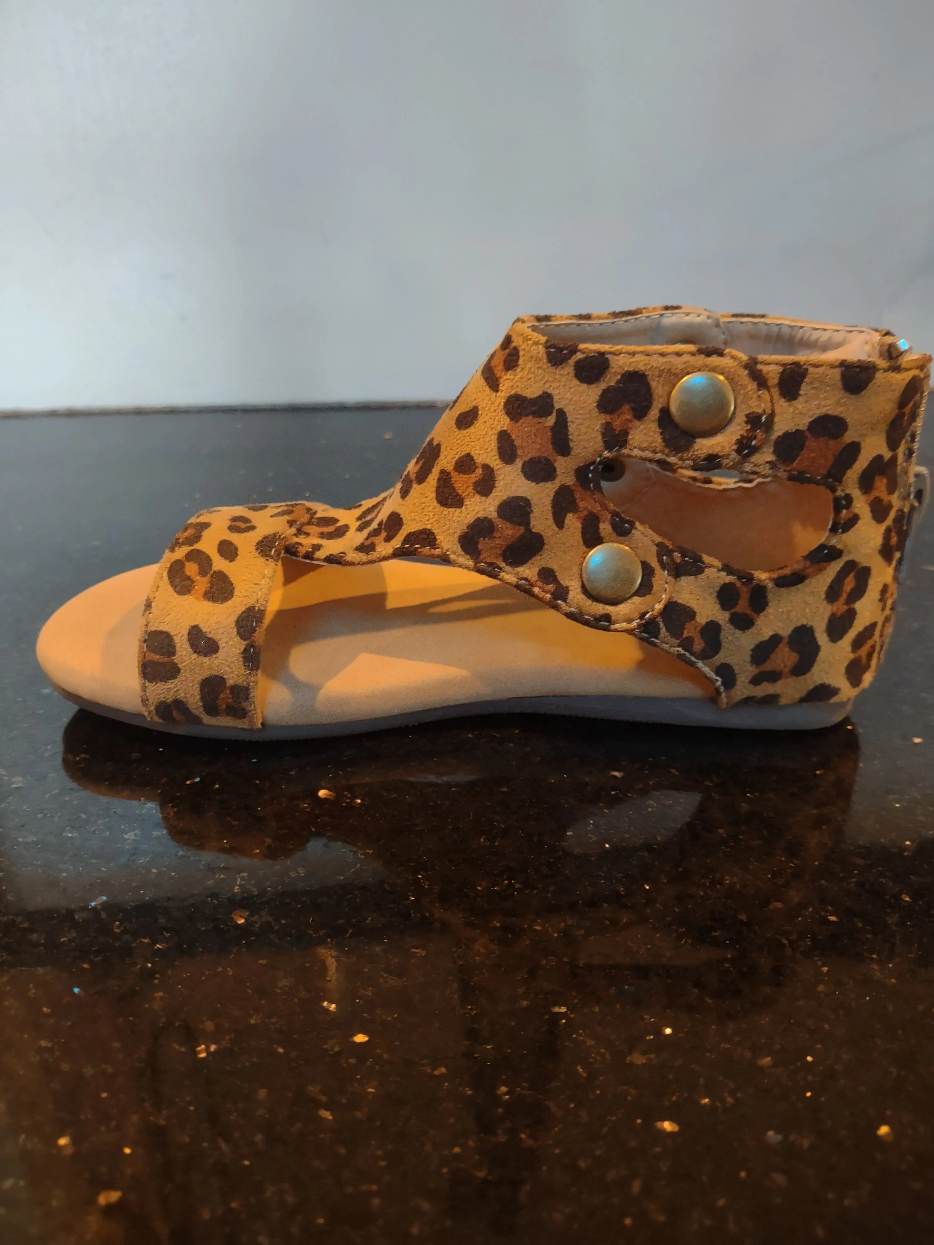 Jayde Leopard Sandal | Corkys for Kids
