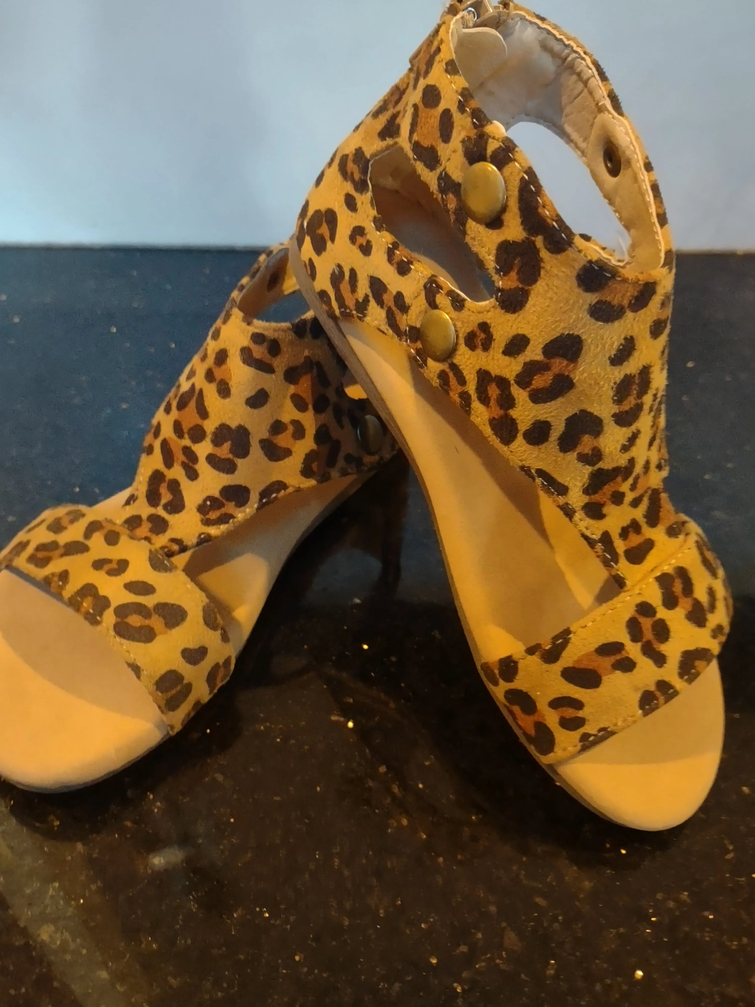 Jayde Leopard Sandal | Corkys for Kids