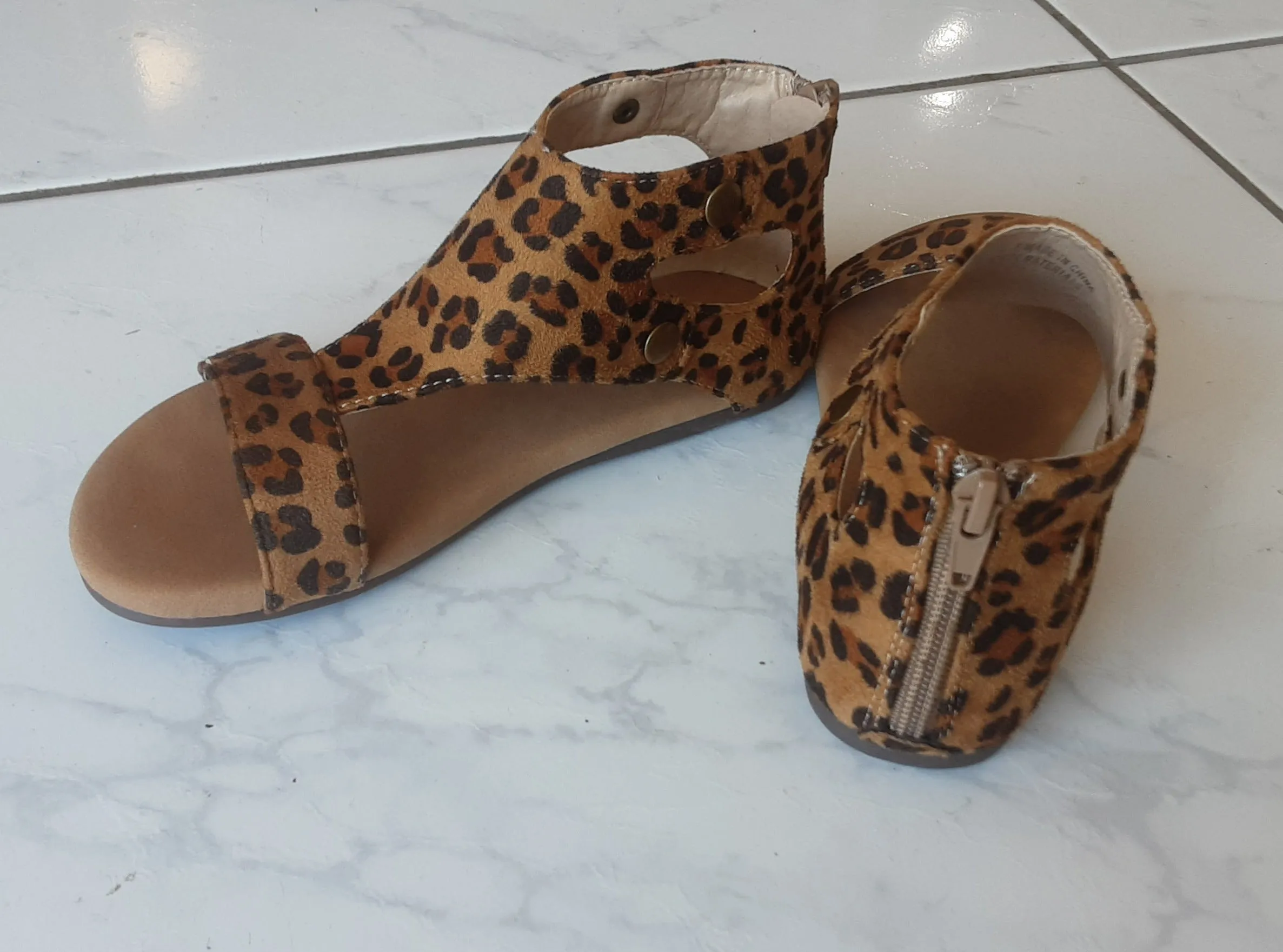 Jayde Leopard Sandal | Corkys for Kids