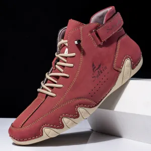 Men's Fashionable Leather Oxford Casual Ankle Shoes