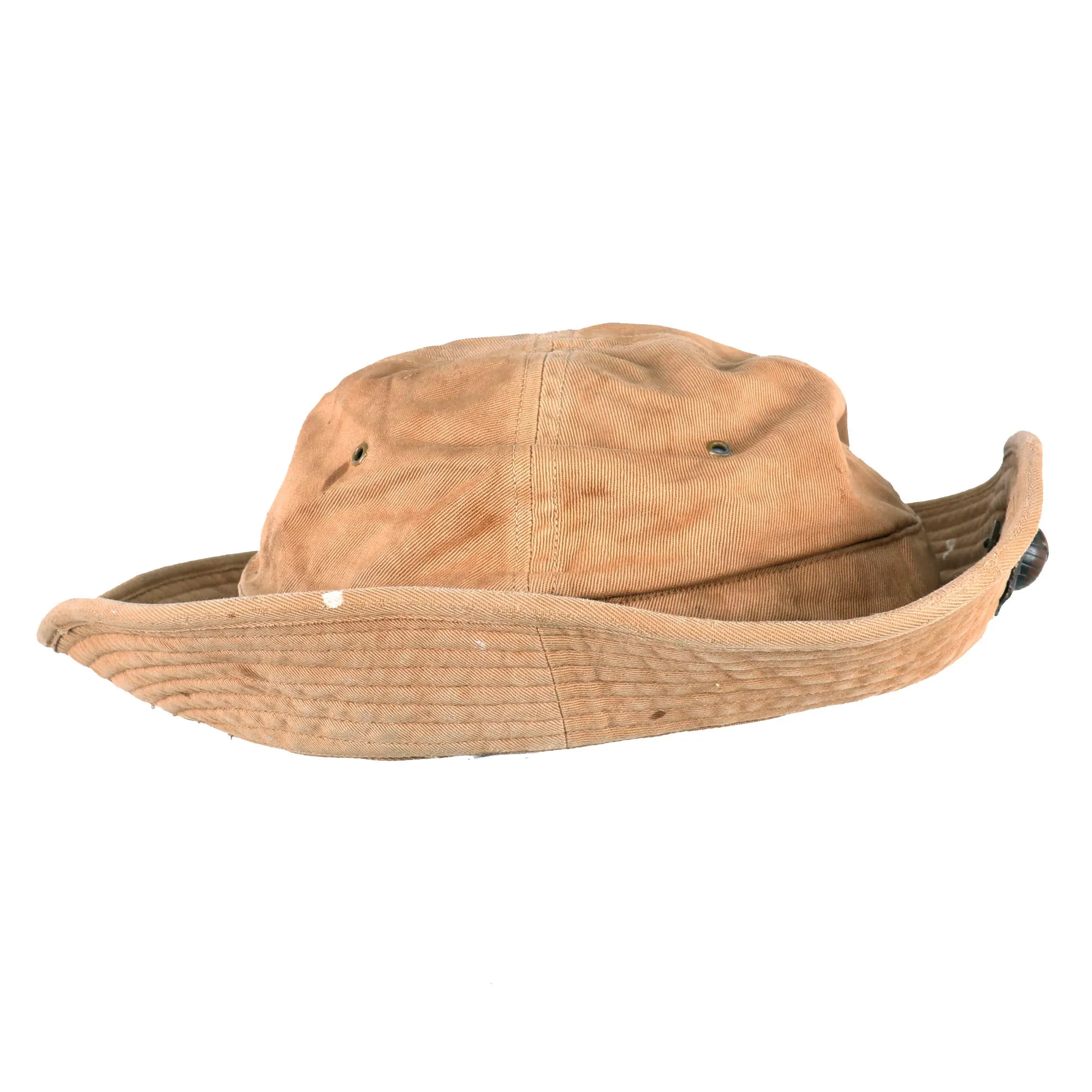 Original U.S. WWII U.S.M.C. Daisy Mae Fatigue Cap with EGA on Upturned Brim