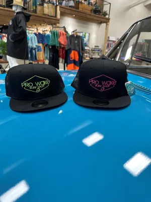 Pro Wake Surf Shop | Black and Neon Pink Snapback