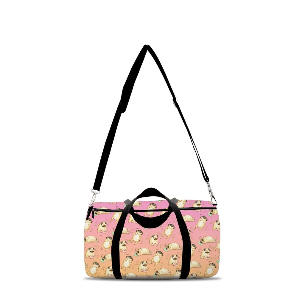 Sleeping Pugs Duffle Bags