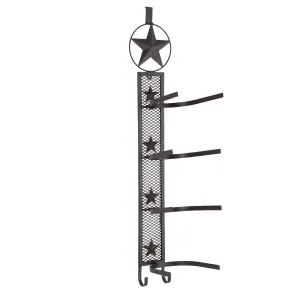versatile Western Cowboy Star 4 Hat Rack