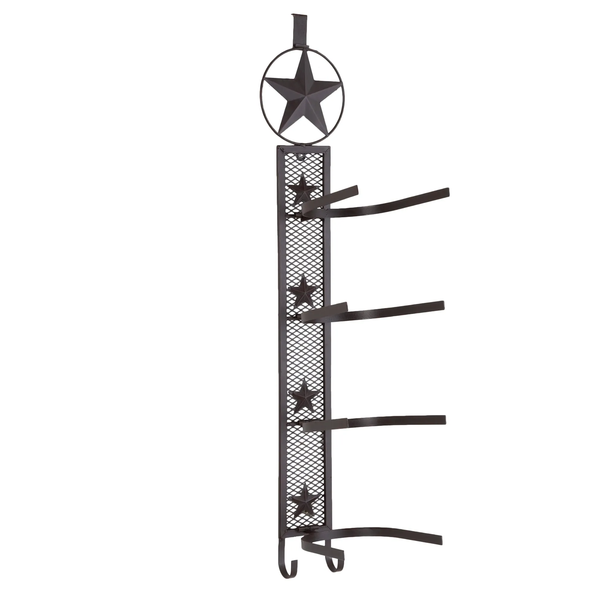 versatile Western Cowboy Star 4 Hat Rack
