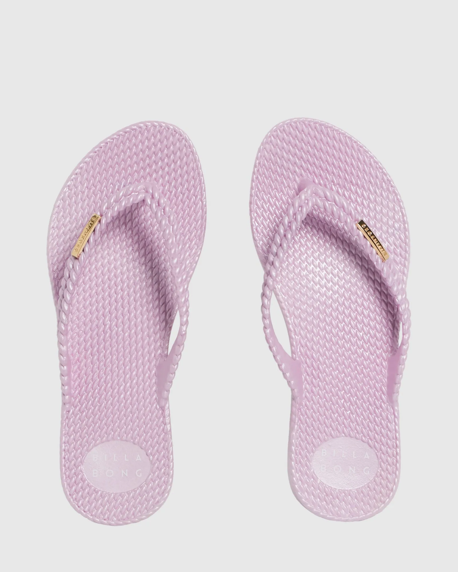 Womens Kick Back Metallic Thongs
