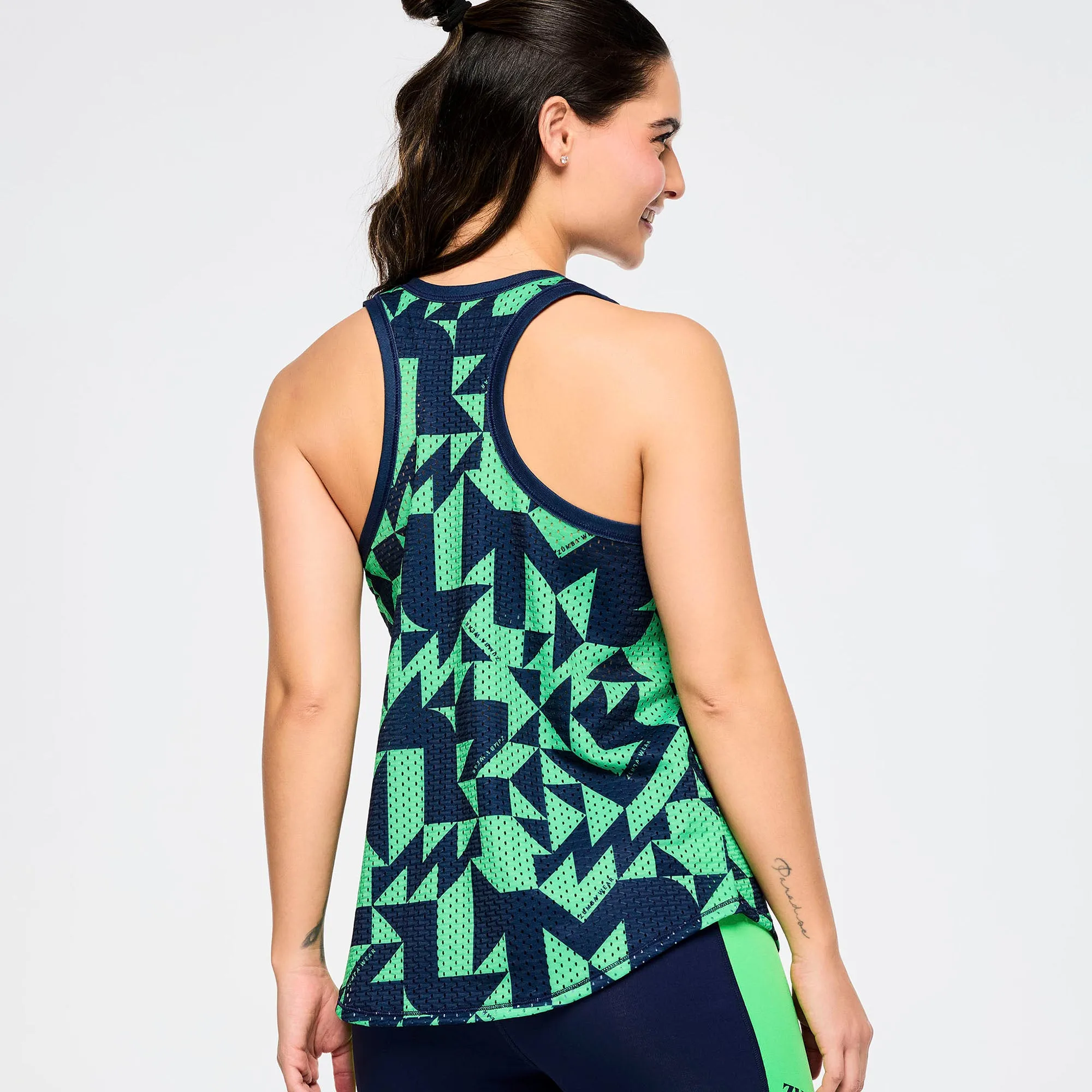 Zumba Out Loud Basketball Tank With Curved Hem